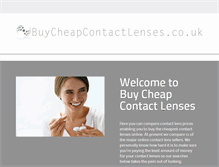 Tablet Screenshot of buycheapcontactlenses.co.uk